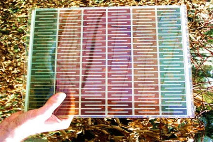 Цветная солнечная панель